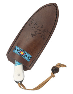 Couteau à écorcher Micarta Blue River 2