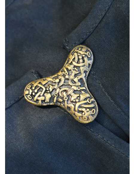 Broche viking avec fibule trèfle en...