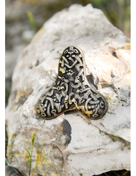 Broche viking avec fibule trèfle en...