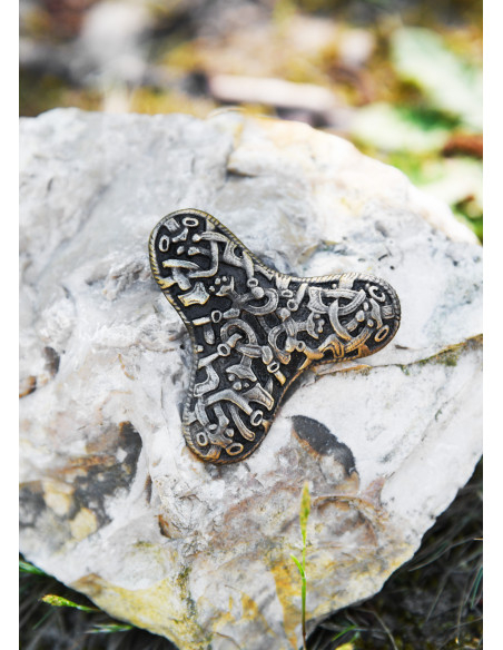 Broche viking avec fibule trèfle en...