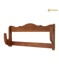 Support mural pour fusils, en bois (61 cm.)