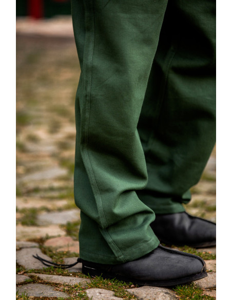 Pantalon médiéval Dirk, couleur verte