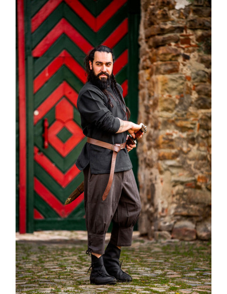 Pantalon viking marron aux genoux