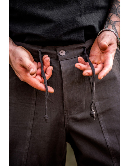 Pantalon viking marron aux genoux