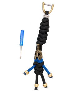 Porte-clés Paracord modèle Spartan, différentes couleurs