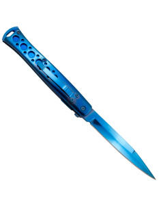 Couteau de troisième marque, modèle bleu vif (22,8 cm.) 2