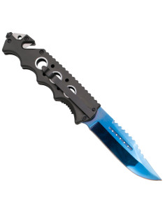 Troisième couteau tactique avec motif tête de mort, en... 2