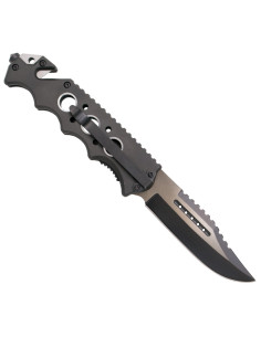 Troisième couteau tactique crâne noirci (21,2 cm.) 2