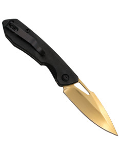 Troisième couteau de campagne à la feuille d'or (17 cm.) 2