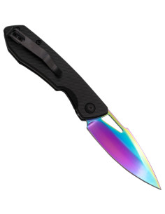 Troisième couteau de campagne à lame arc-en-ciel (17 cm.) 2