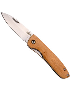 Troisième couteau de campagne avec manche en bois (16,5 cm.)