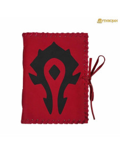 Journal en cuir médiéval Red Warcraft
