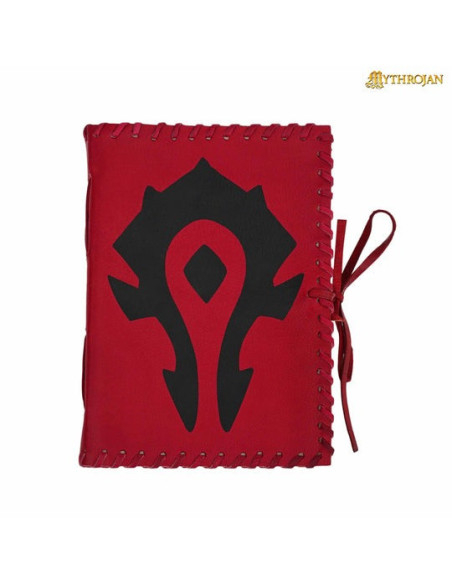 Journal en cuir médiéval Red Warcraft