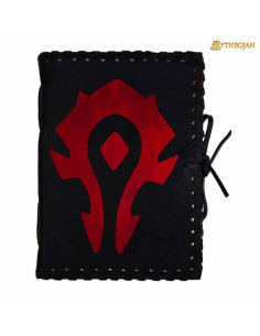 Journal en cuir médiéval Warcraft noir