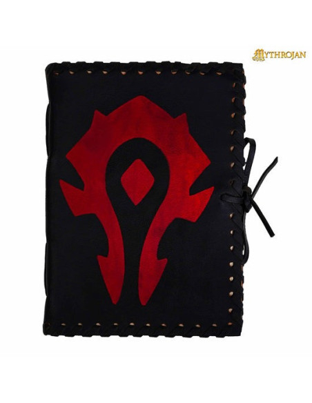 Journal en cuir médiéval Warcraft noir