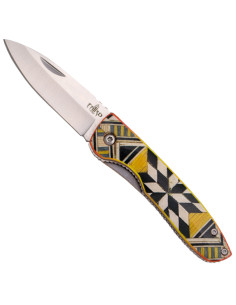 Troisième couteau de campagne en bois avec motif Taracea...