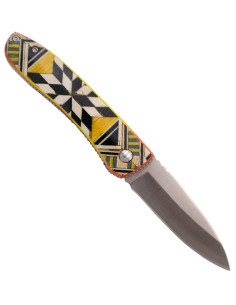 Troisième couteau de campagne en bois avec motif Taracea... 2
