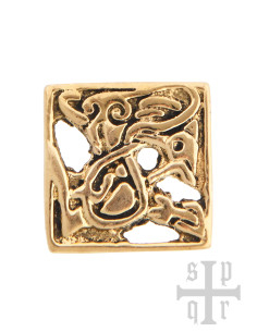 Raccord de ceinture médiévale en laiton à décorer