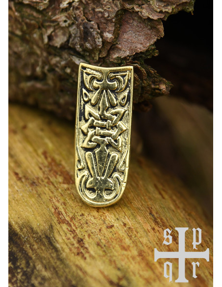 Embout de ceinture Viking en laiton à...