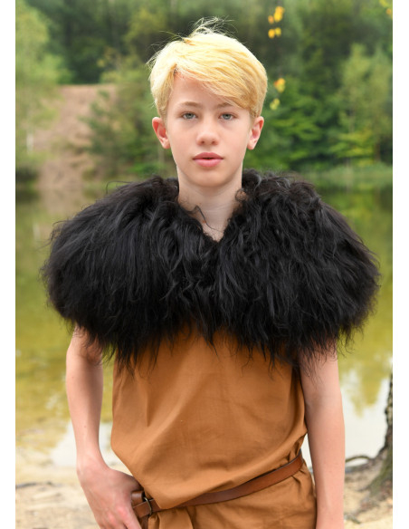 Épaulière Viking pour enfant en peau...