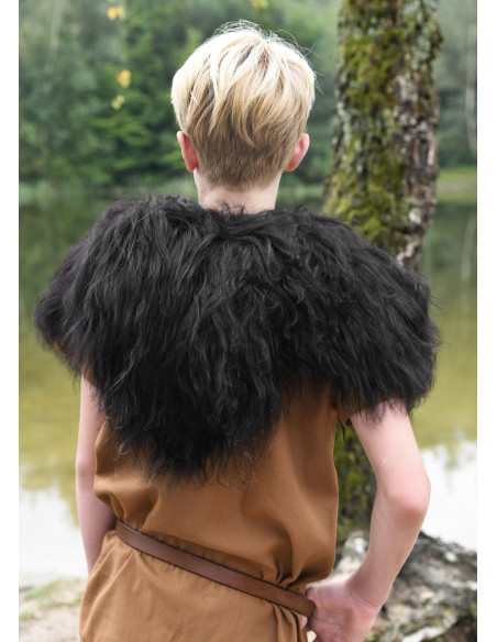 Épaulière Viking pour enfant en peau...
