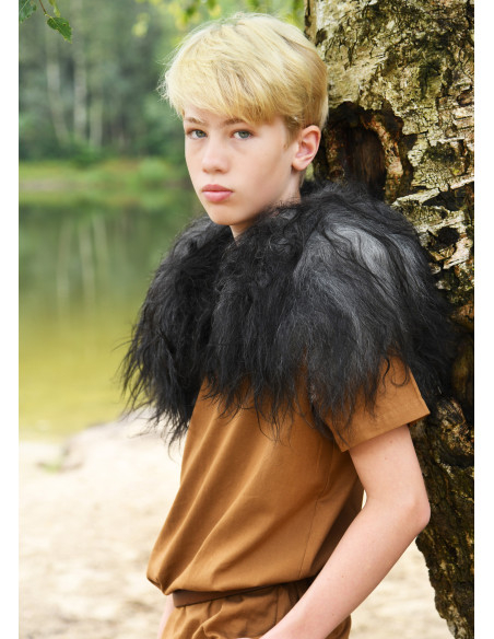 Épaulière Viking pour enfant en peau...