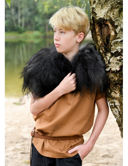 Épaulière Viking pour enfant en peau...