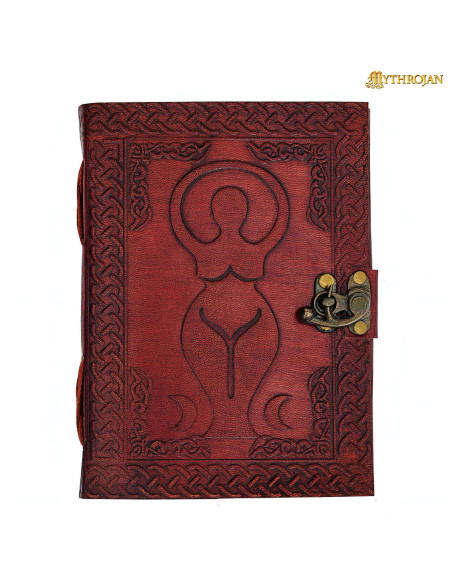 Agenda médiéval en cuir fait main...