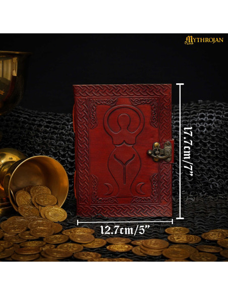 Agenda médiéval en cuir fait main...