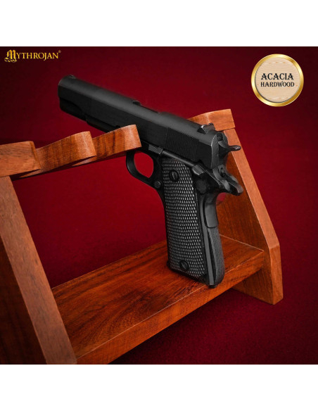 Support à fusil médiéval en bois