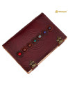 Journal médiéval en cuir fait main modèle Sevenstone