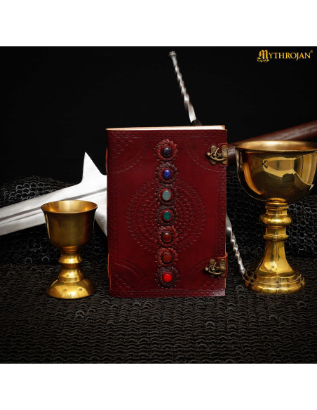 Journal médiéval en cuir fait main...