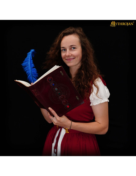 Journal médiéval en cuir fait main...
