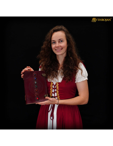 Journal médiéval en cuir fait main...