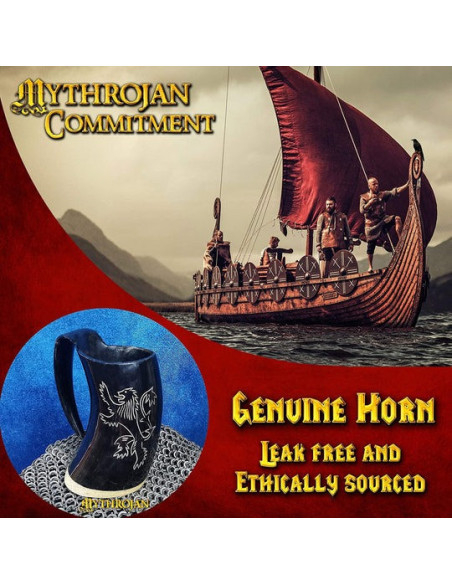 Pichet Viking médiéval Rampant Lion...