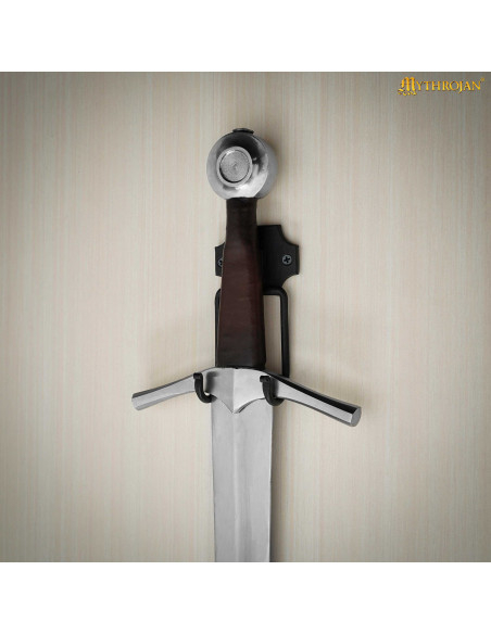 Support mural médiéval en fer forgé...