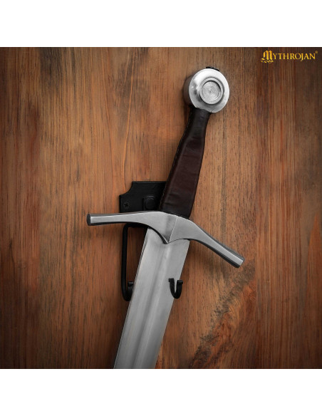 Support mural médiéval en fer forgé...