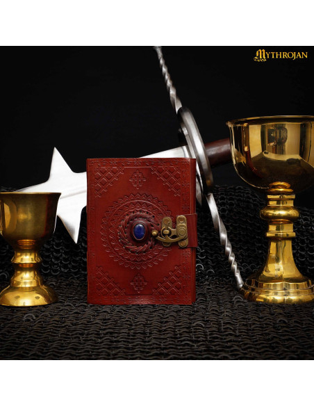 Journal médiéval en cuir fait main...