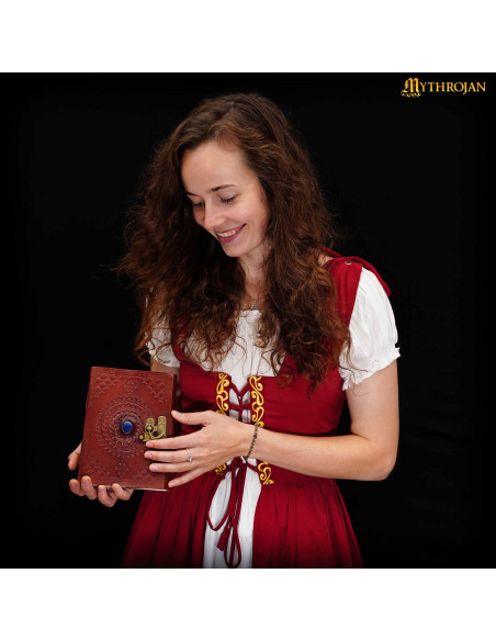 Journal médiéval en cuir fait main...