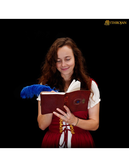 Journal médiéval en cuir fait main...