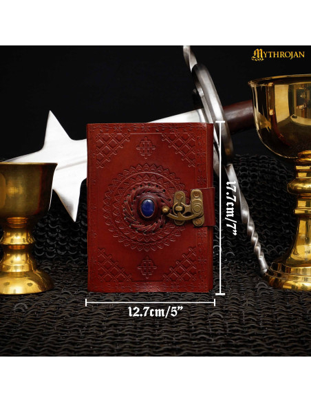 Journal médiéval en cuir fait main...