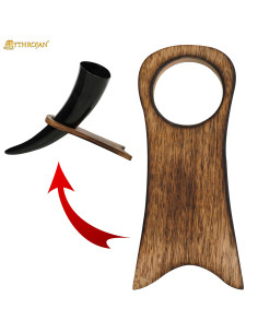 Support de corne en bois (17,7 cm)