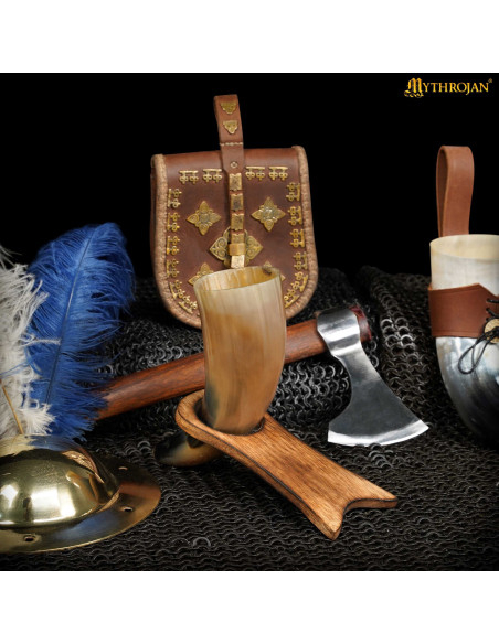 Support de corne en bois (17,7 cm)