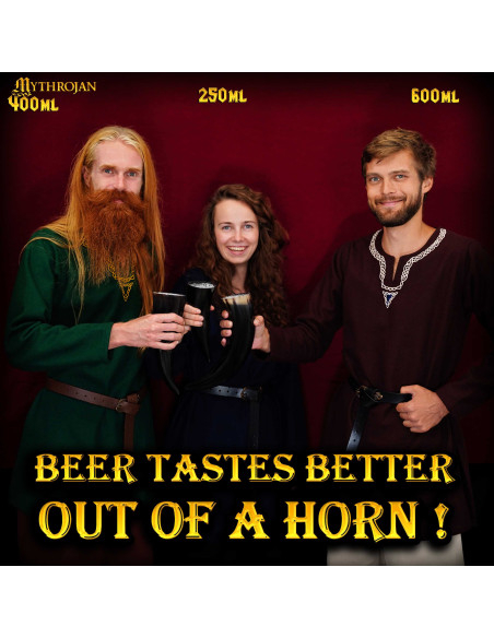 Corne à boire Viking avec sac (400 ml.)