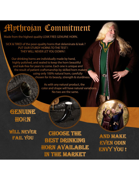 Corne à boire Viking avec sac (400 ml.)