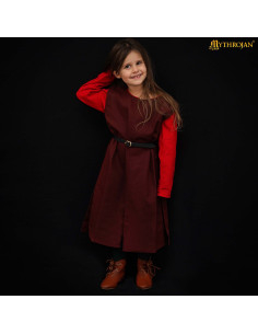 Tabard de guerrier viking médiéval pour enfants, marron 2