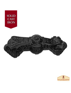 Heurtoir médiéval en fer forgé modèle classique (24 cm.) 2