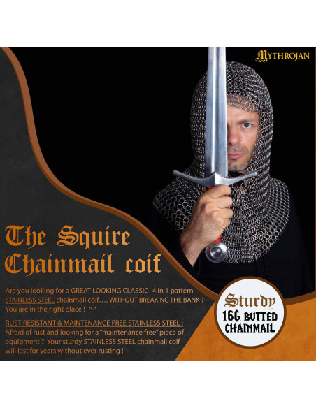 Bourreau de cotte de mailles en acier...