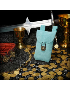 Sac de mendicité Renaissance médiévale, bleu clair 2