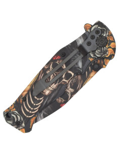 Couteau crâne SCK avec bouton de pouce 2